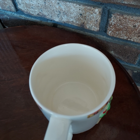 Vintage Russ Berrie Co Christmas Coffee Mug Holiday Santa Chimney Fireplace - Picture 5 of 6